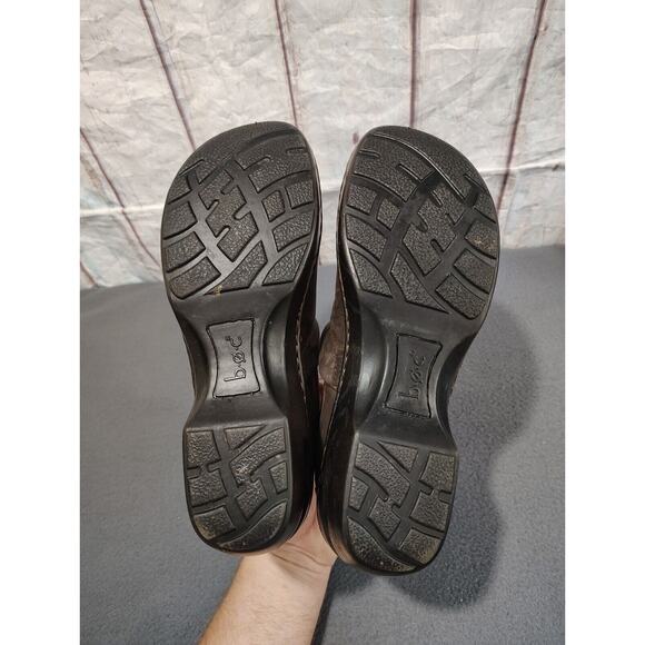 Born BOC Peggy Chocolate Oiled Leather Clogs C45723 Women's Size 10 M - Picture 9 of 11